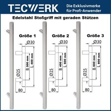 Edelstahl Stoßgriff