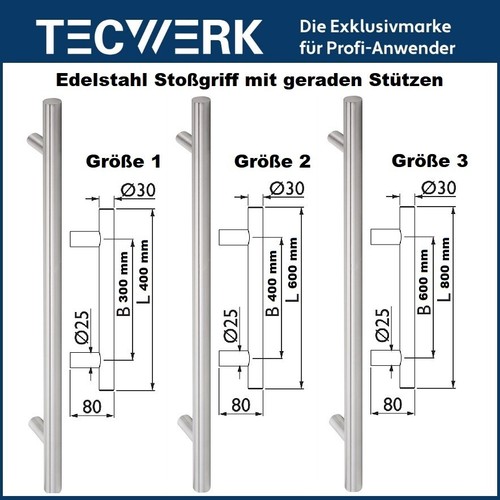 Edelstahl stoßgriff - edelstahl,