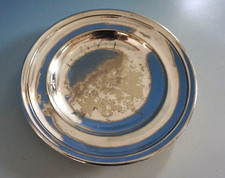 Antik Christofle Paris Teller Messing versilbert 22 cm (F024-1100)