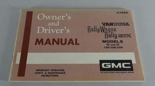 Owner manual handbook gmc - /,