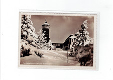 Winter am Hotel auf dem Keilberg im Erzgebirge, gelaufen 1942 (St. Joachimsthal)