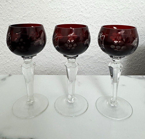 6er set bleikristall rubinrot - bleikristall,