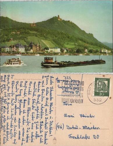 Ansichtskarte königswinter - ansichtskarte,