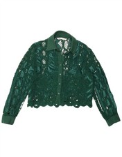 Zara Damen Crop Häkel Shirt