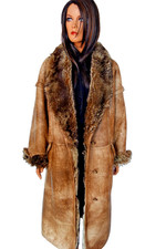 Extrem warmer  Toskana Lammfellmantel Gr.42 44  Pelzmantel Shearling