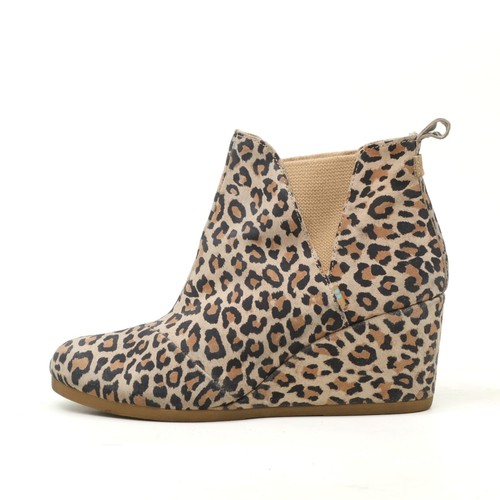 Toms damen leopard wedge - toms,
