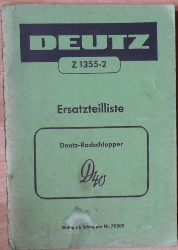 Deutz schlepper 40 - d,
