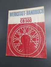  HONDA CB500 Four von 1973  original Werkstatthandbuch / Reparaturanleitung