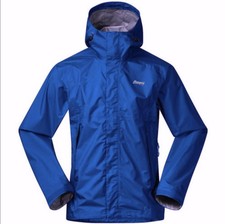 Bergans wasserdichte Jacke Herren Gr.XL Super Lett Dermizax 20K Blau 153975