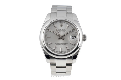 Rolex datejust silver dial - rolex,