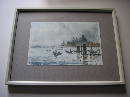 Signiertes aquarell von - signiertes,