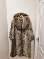 Damen Echt Kojoten Pelz Mantel
