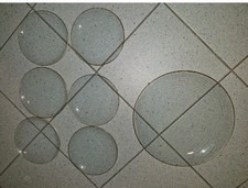 Vintage Glasteller -  6 Stück Kuchenteller - 1 Essteller