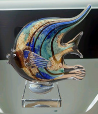 Glasfigur Fisch Skulptur Glas