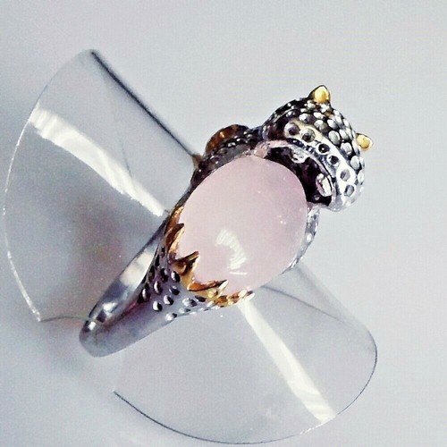 Cabochon rosenquarz ring - rosenquarz,
