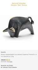 Raimund Schmelter Stier Figur Bronze ars mundi