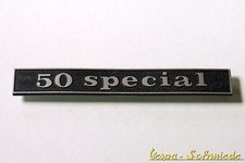 VESPA - Emblem Schriftzug - "50 Special" - V50 Spezial - Heck Rahmen - Chrom