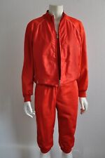 Bogner Langlauf Ski Anzug Overall Hose + Jacke Trainingsanzug Vintage Rot 36 38