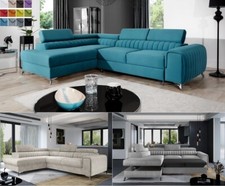 Ecksofa mit Schlaffunktion und Bettkasten Wohnlandschaft LORENZO Polsterecke