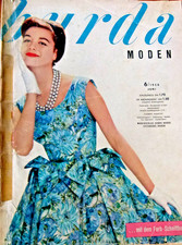 altes Burda Modeheft Nr. 6  / 1958 mit Schnittmuster, Brautmode, Partykleider
