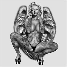 T-Shirt Marilyn Vintage Retro 50s Hotrod PinUp Rockabilly Kustom Tattoo *1057