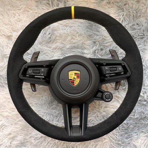 Suede steering wheel - suede, for