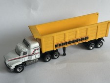 Matchbox Convoy Mack CH600 MB 39 Truck Eurobran 1981/1986  Auflieger Weiß Mint