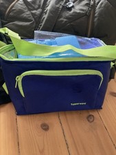 tolle Kühltasche Gefriertasche Tupperware blau Kühlbox Fahrradtasche Camping