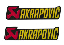 2 Akrapovic Aufkleber Sticker Logo Emblem 17,0 x 5,0 cm 