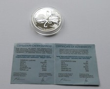 Weißrussland/Belarus 20 Rubel 2003 PP , Ag.925er - 31,1 g. * Schwäne * 2000 Ex.