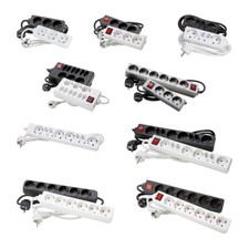 Steckdosenleiste Mehrfachsteckdose mit ohne Schalter 3-4-6-8-9-fach 1,5m 5m Kopp