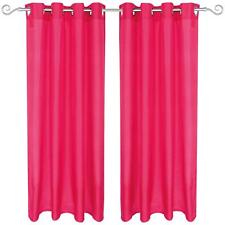 2er Pack Gardine Blickdicht mit Ösen Schal Vorhang Vorhänge Ösenschal Gardinen