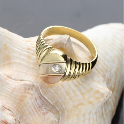 Herrenring aus 750 gelb - aus,