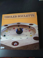 Spiel : Tiroler Roulette, Echtholz, Domino Vertrieb, mit Kreisel und Anleitung