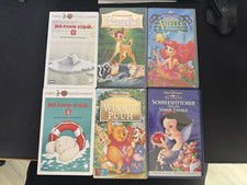 VHS Sammlung Disney Arielle, Bambi, Schneewitchen, Puuh, Der kleine Eisbär 1 & 2