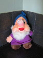 Vintage 1980er Disney on Ice Schneewittchen & die 7 Zwerge Plüschtier Stofftier Zwerg Spielzeug Brandneu mit Etikett