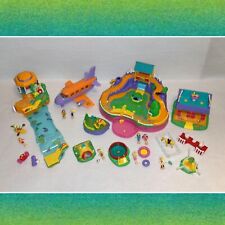 Polly Pocket Konvolut 6 Sets Pony Ride Canoe Fun Cycling Park Pool Tent Tour Jet