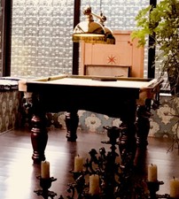 Billardtisch,  7 ft  Billard Pool Tisch, Snooker Style, Mahagoni, Schieferplatte