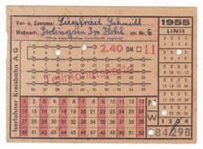 Teil-Monatskarte Fahrkarte