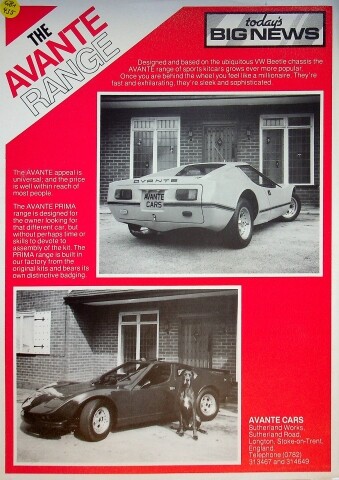 273802 avante vw käfer - avante, i