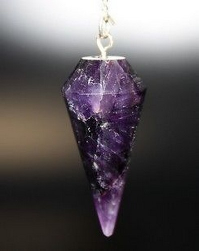 Amethyst pendel facettiert - pendel,