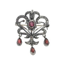 Silber brosche 835 - silber,