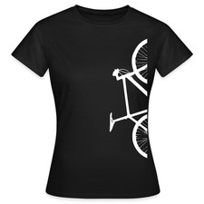 Halbes Fahrrad Geschenk für Fahrradfahrer Frauen T-Shirt