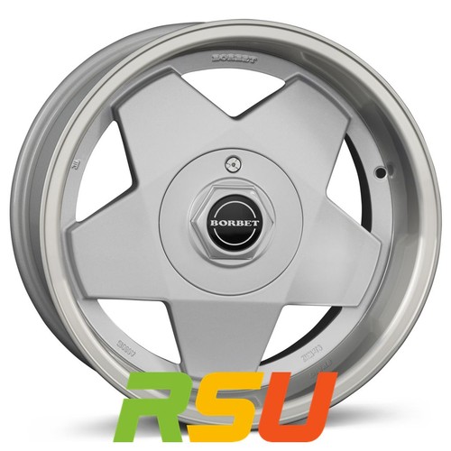 Borbet silver rim polished - a,