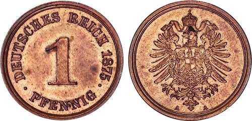 Kaiserreich pfennig 1875 - 1,