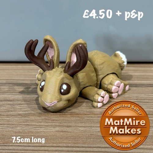 Gedruckte mini jackalope - 3d,