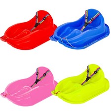 Kinderschlitten bis 3 Jahre mit Zugseil & Sicherheitsgurt 71x52 cm Molti