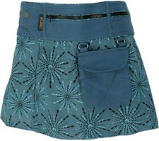 Wickelrock, Cacheur, Sidebag, Minirock - petrol