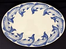 Extra Große Fischplatte Blaue Forellen "Santos Portugal" L/B: 50 x 35 cm