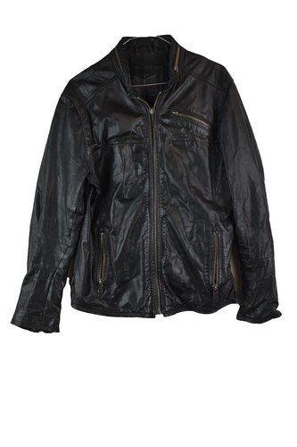 Firetrap herren schwarz leder - schwarz,